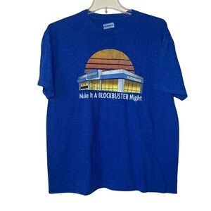 Blockbuster T-shirt Make it a Blockbuster Night Size Large